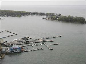 Put- in- Bay, South Bass Island and Gibralter Island are shown in this file photo.