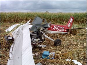 A single-engine Cessna 150 airplane piloted by Adam Danhauer, 24, of Whitehouse crashed in a corn field in Boone County, Iowa. Mr. Danhauer, who flew for Air America Aerial Ads, was killed.