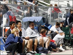 Fans line a fence to watch the National Three-Wall Championships at the Recreation Center, where a facility was built in the 1970s as a prototype.