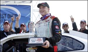 Chris Buescher found himself in Toledo Speedway's Victory Lane for the second time this year.