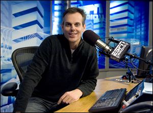 ESPN radio and TV host Colin Cowherd visited Michigan's campus during a Big Ten tour.