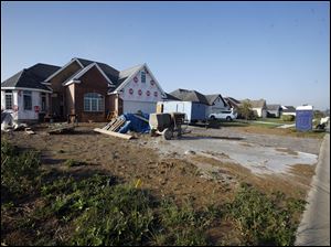 This house on Tournament Drive in Monclova Township should be completed in about two weeks.