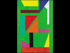 Shapes and Colors acrylic on canvas by Jim Kujawa at the J&J Studio and Gallery.