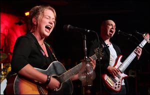 Crystal Bowersox and Brian Walker performed together at Hard Rock Cafe Hollywood late last month.