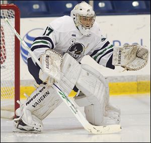 Matt Mahalak joined his brother, R.J., on the roster of the Plymouth Whalers as a goalie. 