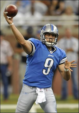 Detroit quarterback Matthew Stafford is expected to return from his Week 1 shoulder injury and start against Washington.