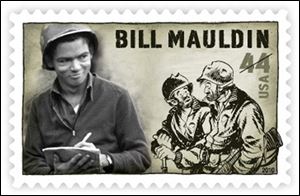 Bill Mauldin was honored by the U.S. Postal Service this year.