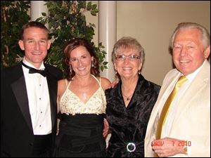 From left, honorary co-chairman R.W. and Laurie Mills along with Sharon and Frank Unkle at the Anne Grady Center's 22nd annual Enchanted Evening.