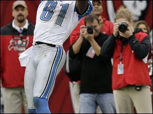 Lions wide receiver Calvin Johnson has boosted the team's potent passing attack.