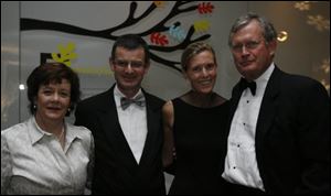 Mary and Brian Kennedy, left, and Leslie Ansberg, and George Chapman at the Toledo Museum of Art's Winter Ball.