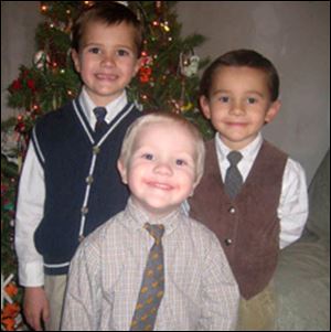 Andrew, top left, Tanner, middle, and Alexander Skelton have been missing since Thanksgiving Day.