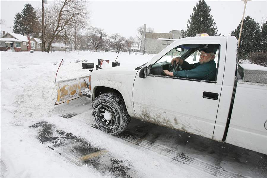 Snowy weather brings plenty of work for plow drivers The Blade
