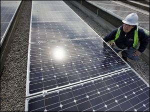 Solar panel test picture.