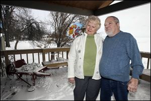 Donna and David Wagner have weathered the years together. They said Friday's snow brought back warm memories, but better conditions would have been nice.