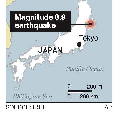 Japan-Quake-Locator-Map