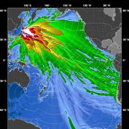 Japan-Quake-Wave-Map
