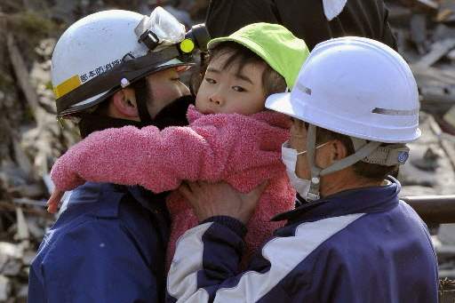 Japan-Aftermath-child-rescued