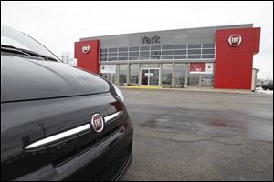 Yark Automotive Group, the area's first Fiat dealership, sells the 500 from what was its Subaru showroom, which is across the street.