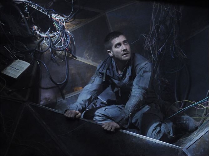 Jake Gyllenhaal plays an Army captain assigned to find a terrorist bomber on a train.