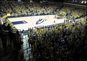 Rocket fans packed Savage Arena. The team fed off the crowd's energy during their six-game tournament run.