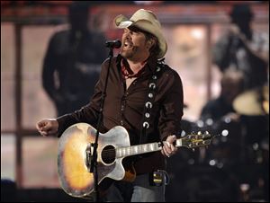 Toby Keith takes the stage in Las Vegas.