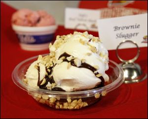 The Brownie Slugger is an ice cream sundae available at Fifth Third Field.