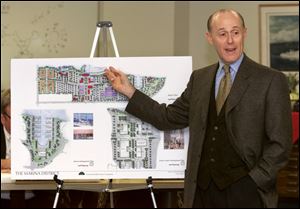 In 2000, developer Frank Kass presented a plan that included the construction of a sports arena.