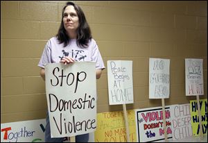 Diane Docis, who helped organize Take Back the Night on Saturday in Oregon, is to speak at Monday night's rally on fighting victim isolation.