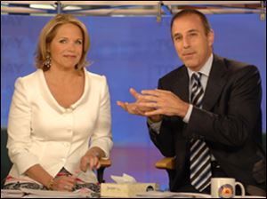 Katie Couric and Matt Lauer on Couric's last day on NBC's 