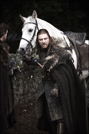 Sean Bean plays Ned Stark, patriarch of the family at the heart of the ‘Game of Thrones’ novels and television series.