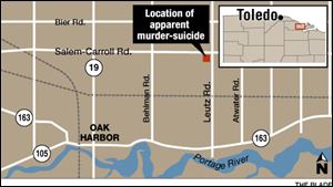 This map shows the location of the home on Leutz Road, northeast of Oak Harbor, where five family members were found dead in an apparent murder-suicide.