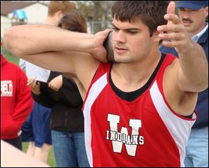Wauseon senior Todd Christy finished fifth in the Division II state meet last year in both shot put and discus.