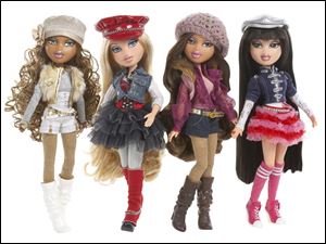 Four dolls in the 2010 Bratz collection.