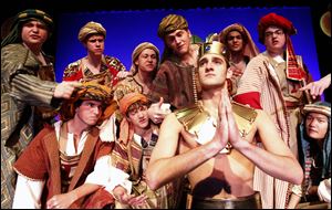 Aaron Intrater, front, plays Joseph.