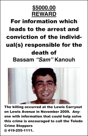 Bashar Kanouh, the victim's brother, designed the poster that family members distributed.