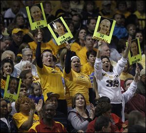 Fans packed Savage Arena during the Toledo women's basketball WNIT run, selling out the semifinal and championship contests.