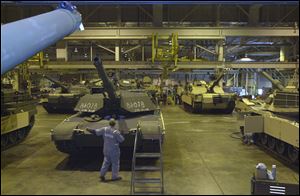 Workers could be laid off for at least three years at the Lima plant, which began making Abrams tanks in 1981.