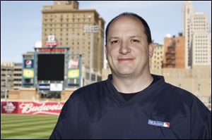 Ron Kleinfelter serves as the official scorer for the Detroit Tigers and Toledo Mud Hens.
