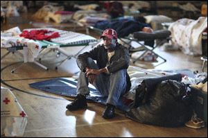 Edward Pyles is among hundreds of people in Tuscaloosa, Ala., who were displaced by the tornadoes and storms that struck the South.