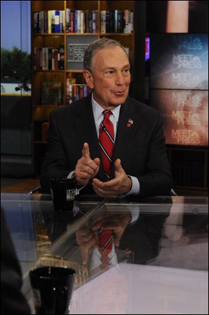 New York Mayor Michael Bloomberg is interviewed on NBC's 