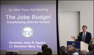Ohio Gov. John Kasich's proposed budget was $70 million lighter than the one passed by the House.