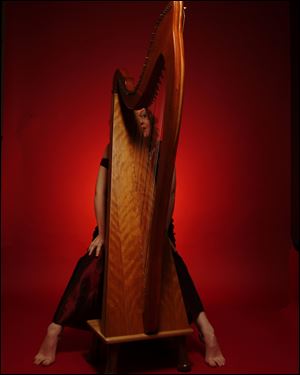 Celtic harpist Sharline Wallace.