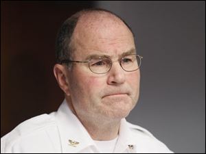 Toledo Police Chief Mike Navarre said he was encouraged that trends which began in 2010 have continued this year.