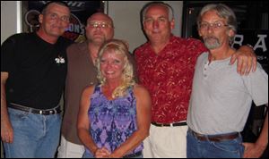 From left, Greg Denis, Dave Wick, Mindy Denis, Bob Bollin, and Steve Ebersole.