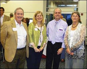 From left, Mike Anderson, Nancy Ems, David Justus, and Carol Anderson at Claire's Night sponsored by The Andersons.