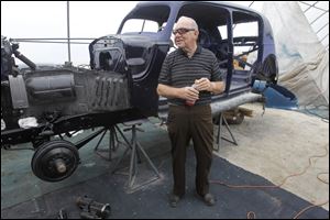 Jerry Brummett, 71, says he bought the 1940 Packard Super 8 Formal Sedan five decades ago.