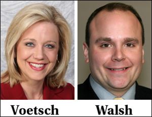 WTOL's Melissa Voetsch and Jonathan Walsh will co-anchor the morning 4:30 to 7 a.m. newscast.