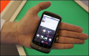 The Nexus One phone from Google Inc. 