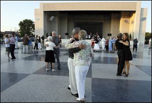 Couples dance the night away at the 70th anniversary celebration of Centennial Terrace in 2009.