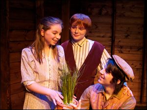 The Rep's production of 'The Secret Garden features Drew Longmore as Mary,  Wesley Parker as Colin, and Pat Miller as Dickon.